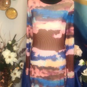 Fashion Nova Rylee Mesh Maxi Dress